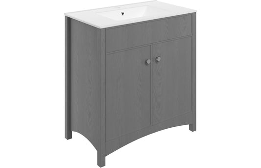 Lavana 810mm Basin Unit (exc. Basin) - Grey Ash