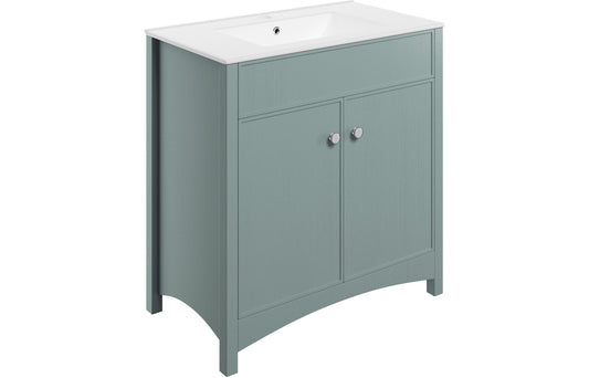 Lavana 810mm Basin Unit (exc. Basin) - Sea Green Ash