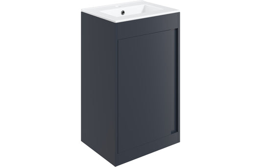 Estelle 510mm Floor Standing Unit Inc. Basin - Matt Indigo Blue