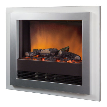 Dimplex Bizet Wall Mounted Fire Place Chrome Surround