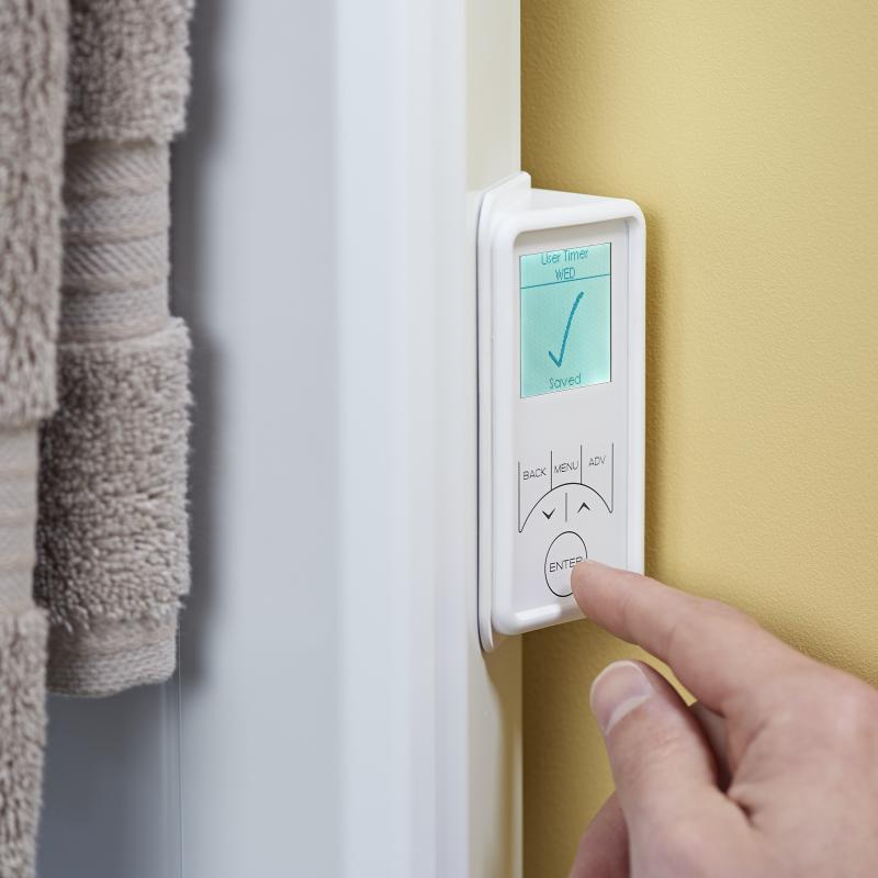Dimplex White Bathroom Panel Heater control