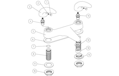 Hubble Bath Filler - Chrome