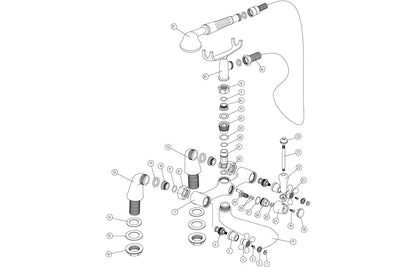 Knox Basin Pillar Taps - Chrome