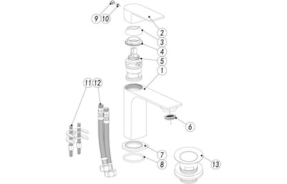 Aina Bath/Shower Mixer - Chrome