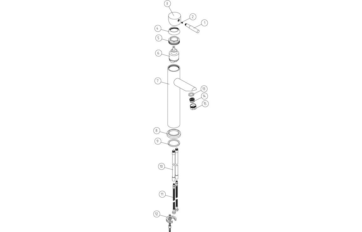 Charon Bath/Shower Mixer - Chrome