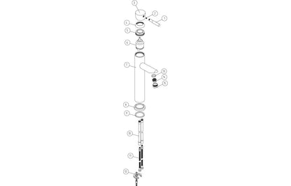 Charon Bath/Shower Mixer - Chrome