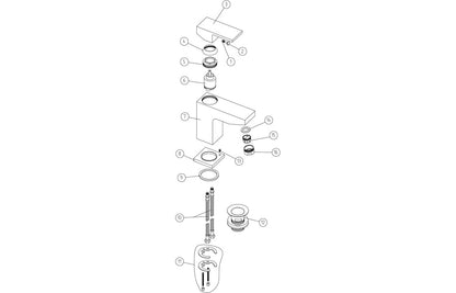 Juno Bath/Shower Mixer & Bracket - Chrome