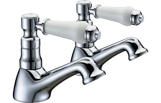 Mona Basin Pillar Taps - Chrome