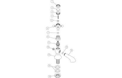 Palas Bath/Shower Mixer & Bracket - Chrome
