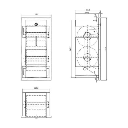 Dolphin Prestige Recessed Toilet Paper Dispenser
technical 