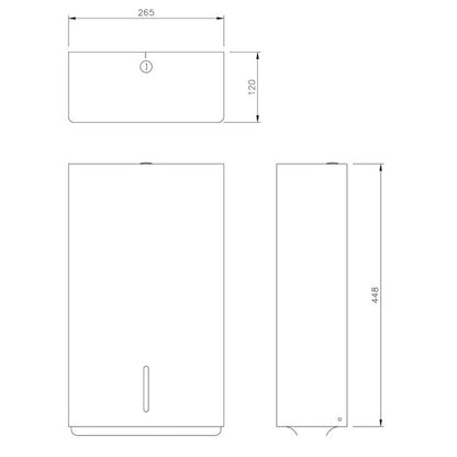Dolphin Prestige Paper Towel Dispenser
TECHNICAL