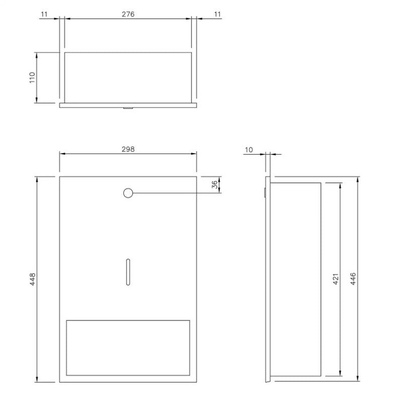 Dolphin Prestige Recessed Paper Towel Dispenser
technical 