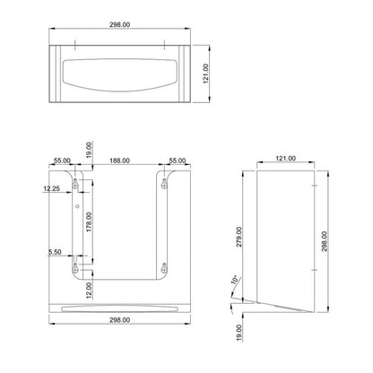 Dolphin Prestige Behind Hinged Mirror Paper Towel Dispenser
Technical 