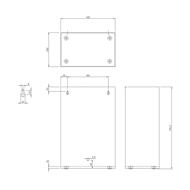 Dolphin 60L Waste Bin 
technical