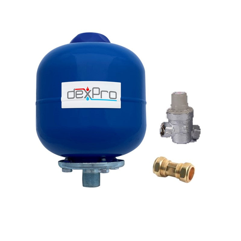 Depro Expansion Vessel 2L, Check Valve & 3 Bar Pressure Reducing Valve
