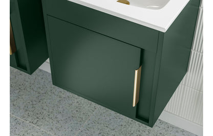 Estelle 510mm Wall Hung Unit Inc. Basin - Matt Graphite Grey