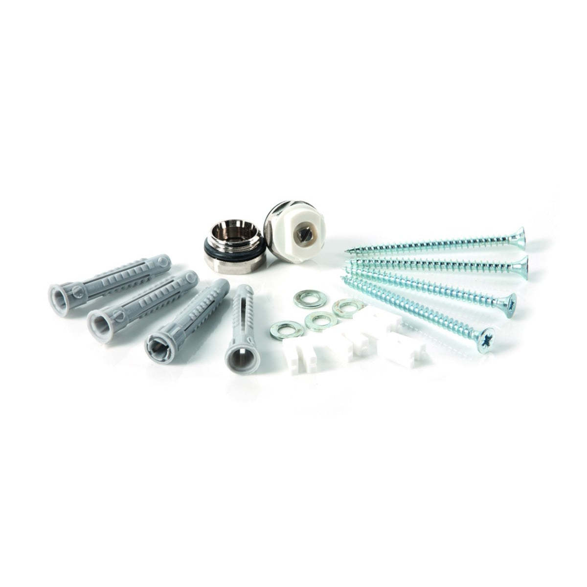 500mm High Double Panel Single Convector Compact Radiator fixings