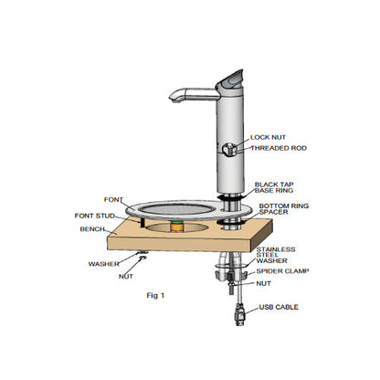 Zip G5 Classic HydroTap Integrated Tap Font and Drain Brushed Chrome