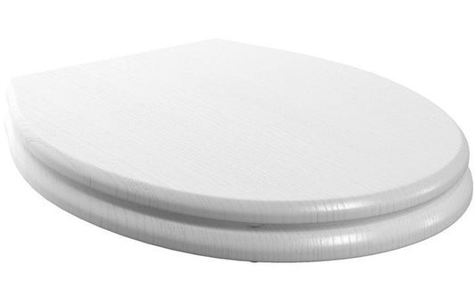 Lavana Soft Close Wood Effect Toilet Seat - Satin White Ash
