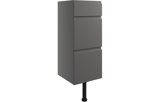 Venus 300mm 3 Drawer Unit - Onyx Grey Gloss