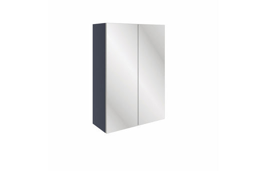 Venus 500mm Mirrored Wall Unit - Matt Indigo Blue