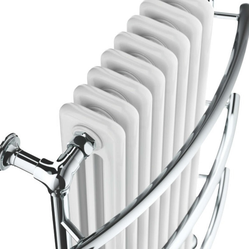 Huby 8 Column Traditional Towel Rail 
Close up