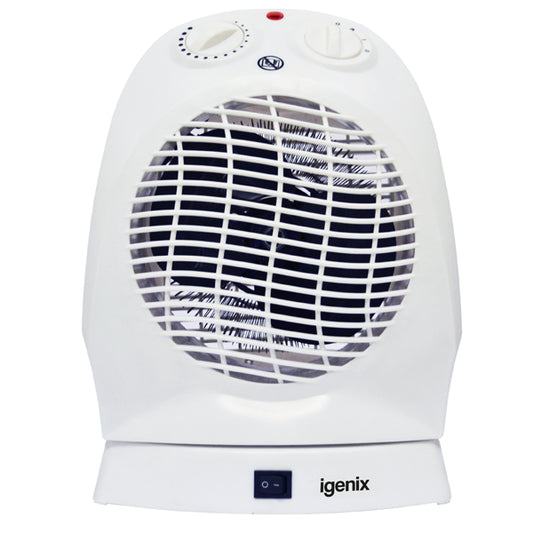 Igenix 2kW Upright Fan Heater White