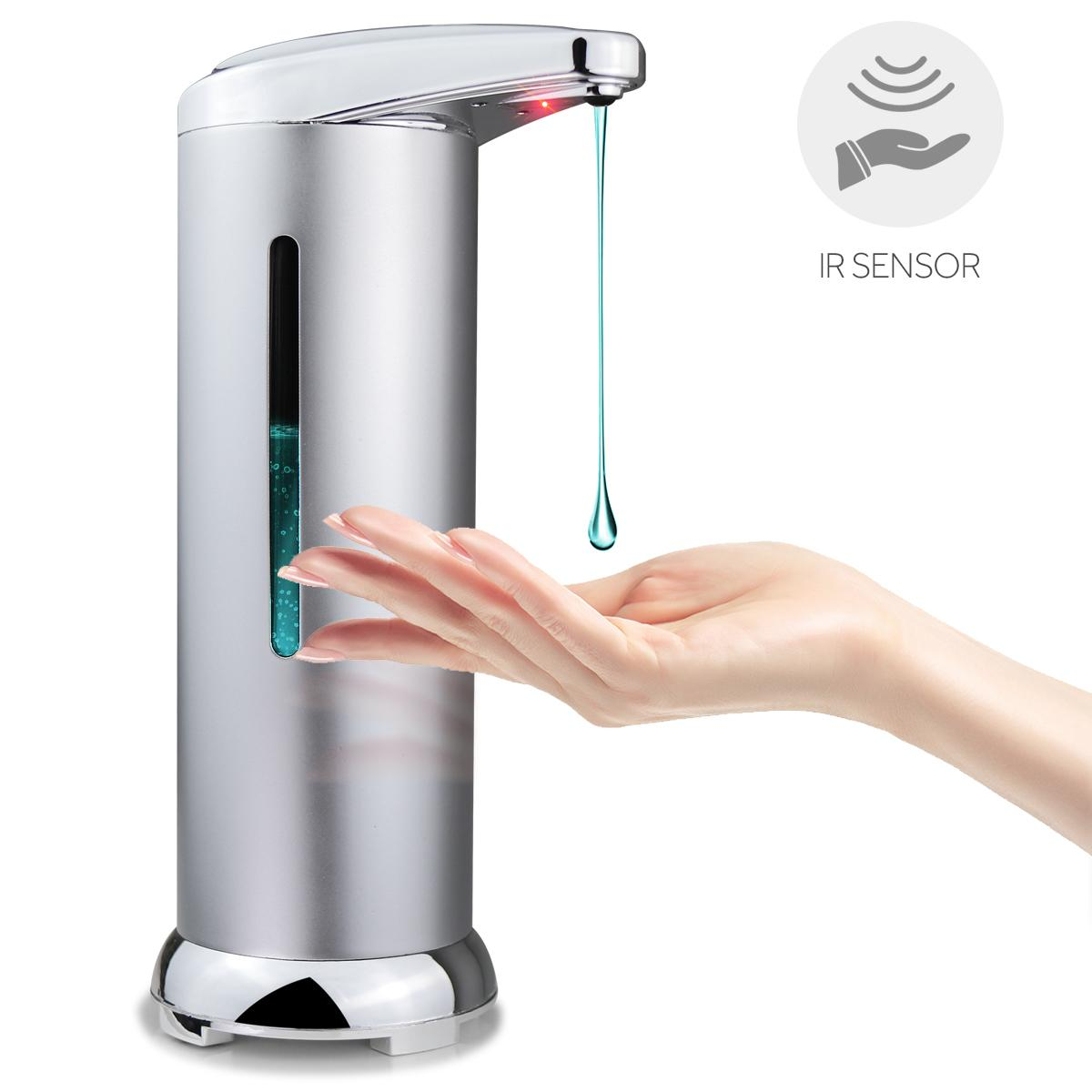 280ml Free Standing Automatic Dispenser Silver
