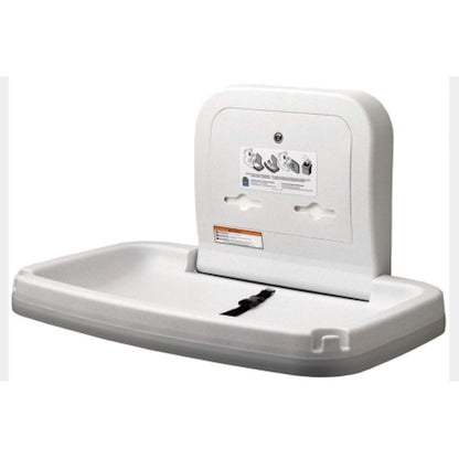 Horizontal Baby Change Station - White Granite