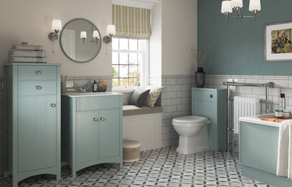 Lavana 550x550mm Round Mirror - Sea Green Ash