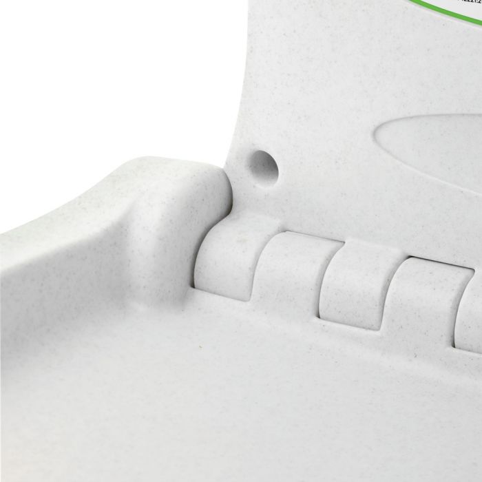 Horizontal Wall Mounted Baby Changing Unit White Fleck Hinges