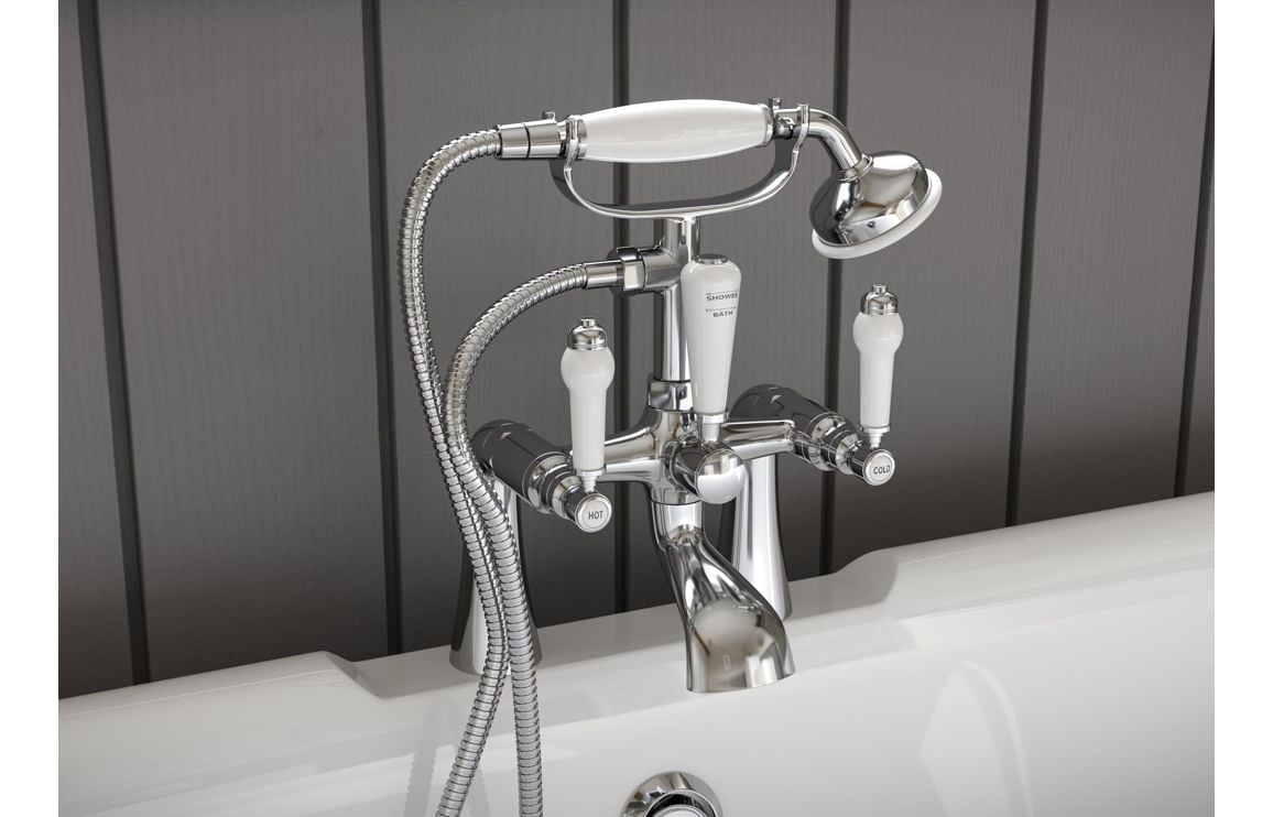 Mona Basin Pillar Taps - Chrome