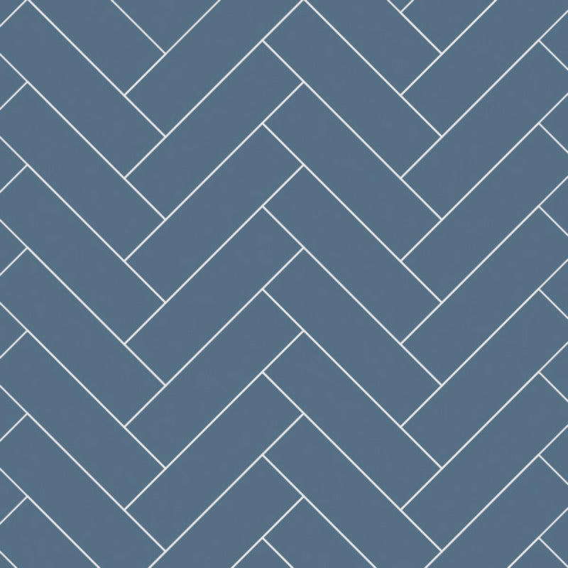 Multipanel Misty Blue Herringbone Tile Effect Shower Panels
