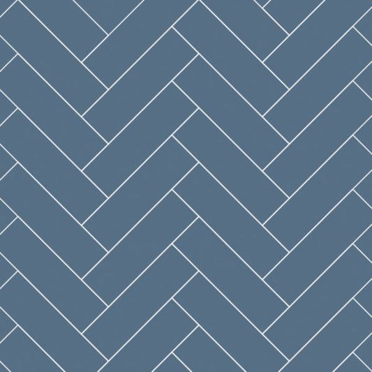 Multipanel Misty Blue Herringbone Tile Effect Shower Panels
