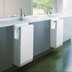 Mitsubishi Blade Heated Hand Dryer White Finish