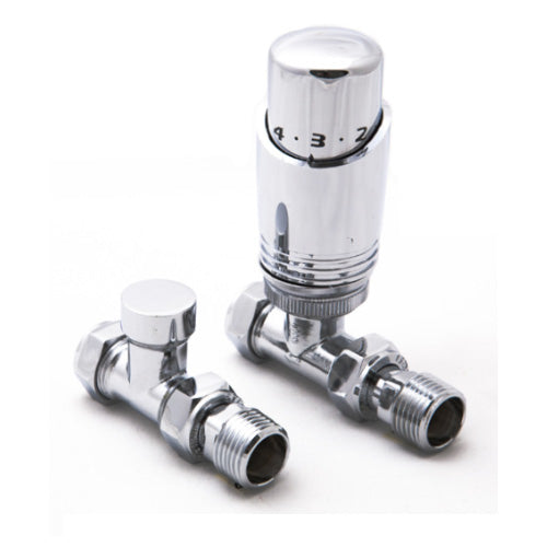 Modal TRV Straight Radiator Valve, Reina