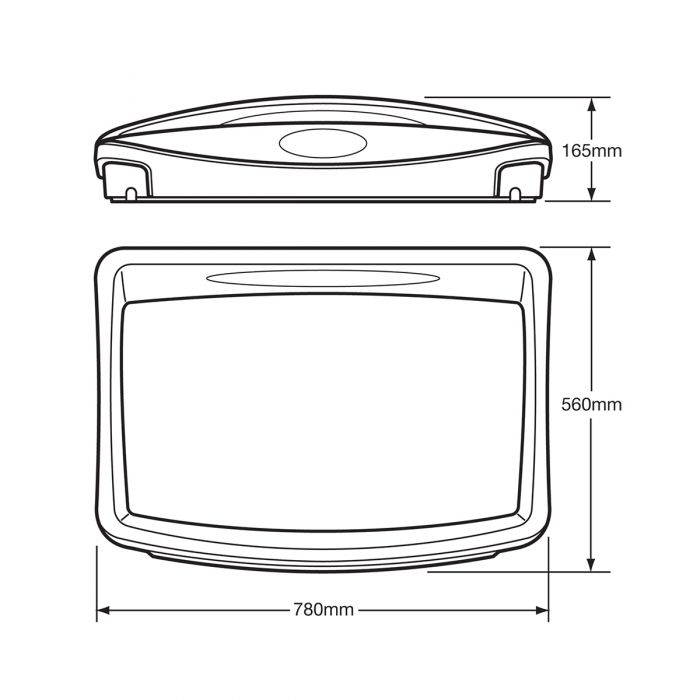Counter Top Baby Changing Unit White Fleck Drawing