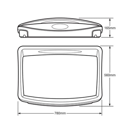 Counter Top Baby Changing Unit Oatmeal Drawing