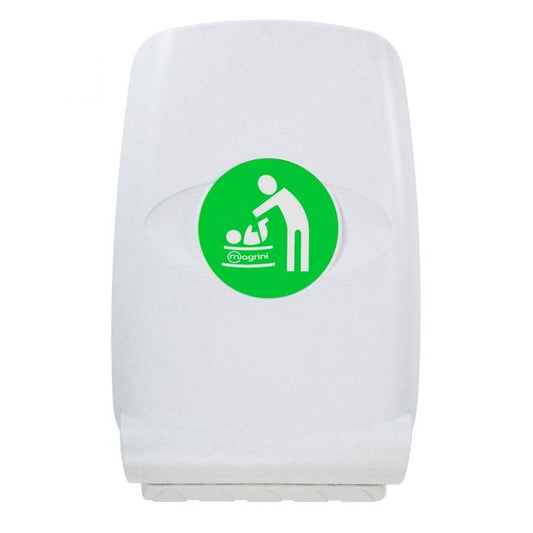 Vertical Wall Mounted Baby Changing Unit White Fleck Closed Wall Mounted