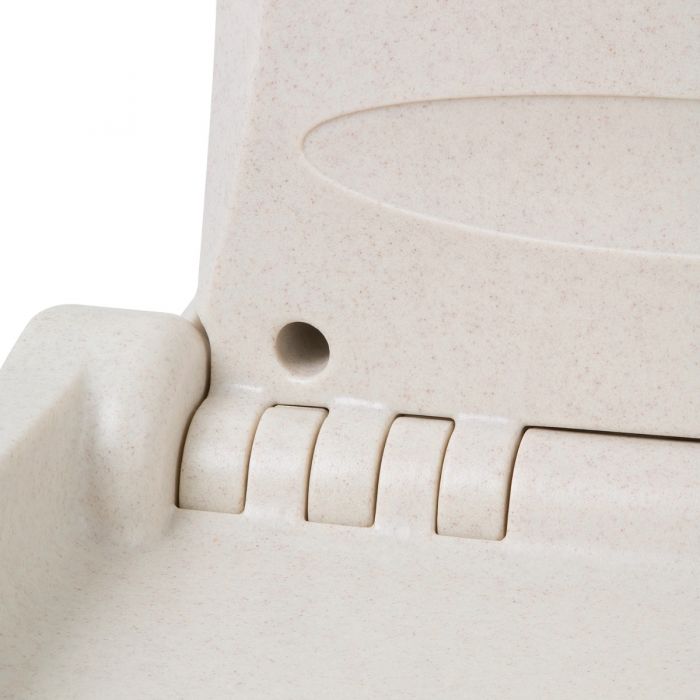 Vertical Wall Mounted Baby Changing Unit Oatmeal Hinges
