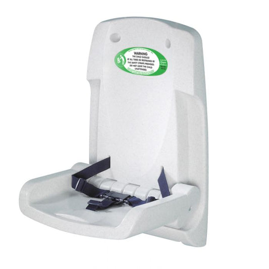 MAGRINI WALL MOUNTED STAY-SAFE BABY SEAT WHITE FLECK