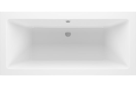 Emerson Square Double Ended SUPERCAST 1700x750x550mm 0TH Bath w/Legs