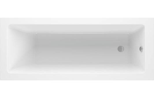 Emerson Square Single Ended SUPERCAST 1700x750x550mm 0TH Bath w/Legs