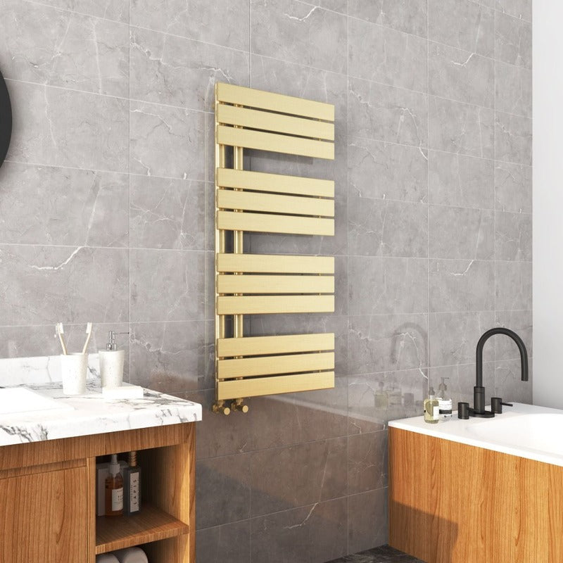 Paris Towel Radiator – Brushed Brass
1126mm
Angled