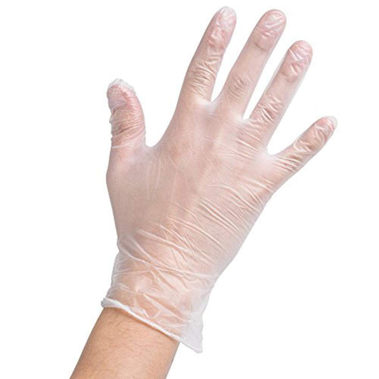 Clear Powder Free Vinyl Gloves 100x