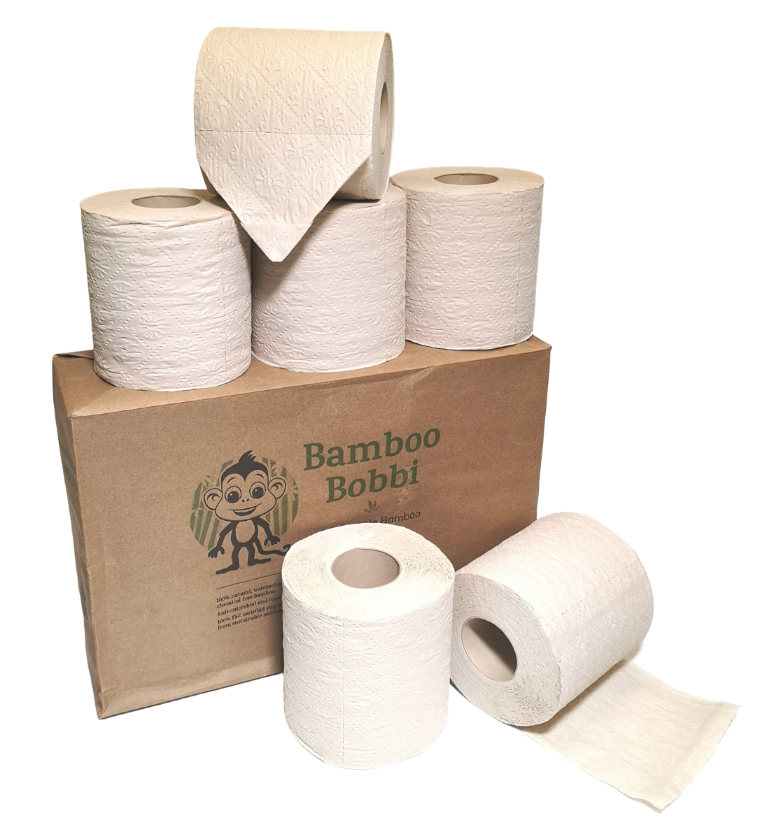Bamboo Bobbi 3 Ply Toilet Roll