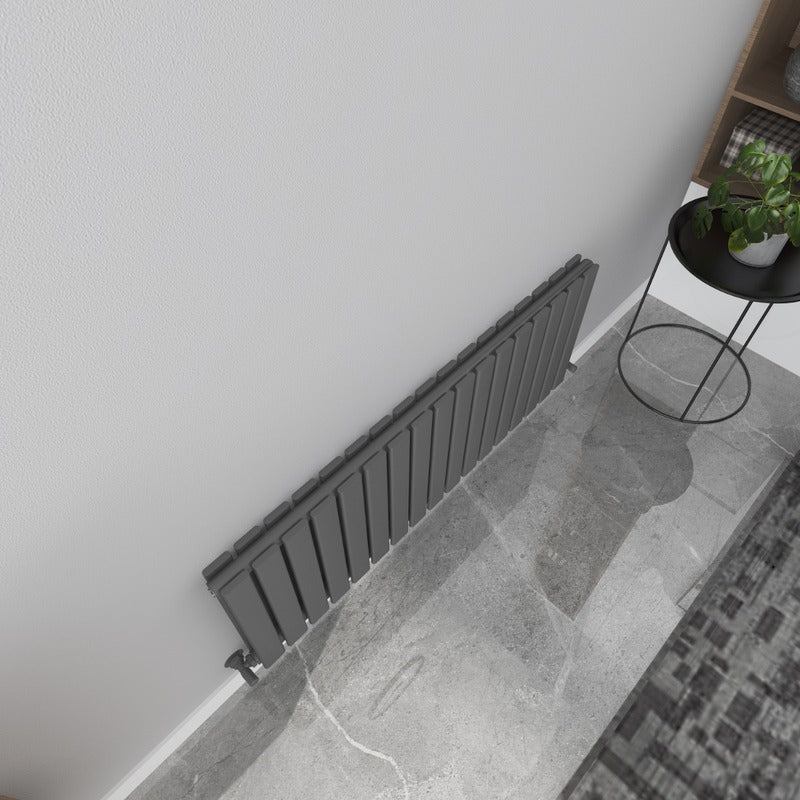 Milan Designer Shorter Height Horizontal Radiator
Anthracite 
Birdseye 