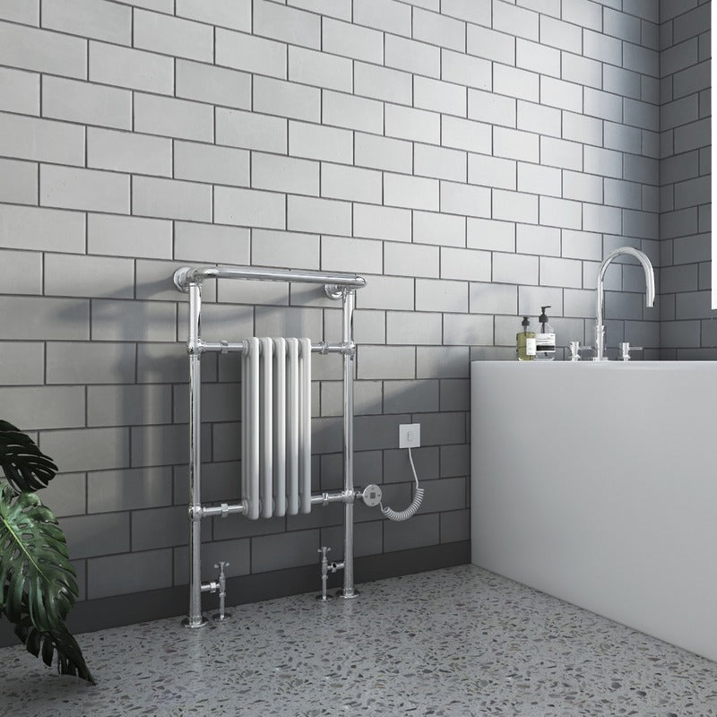Oxford Electric Designer Towel Radiator Chrome Frame