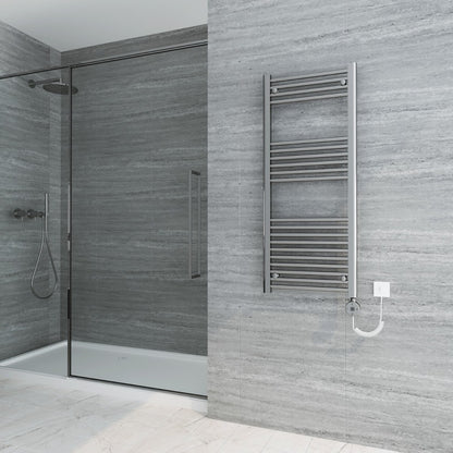 Electric Detroit Chrome Towel Radiator
Chrome 
1200mm Height 