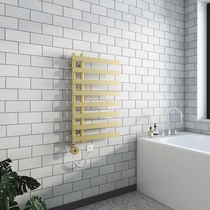 Verona Electric Designer Towel Radiator Brushed Brass